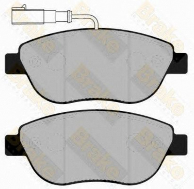 BRAKE ENGINEERING pa1307 -  Комплект тормозных колодок, дисковый тормоз